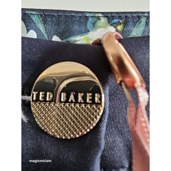 BNWT Ted Baker Blue Elopia Entangled Enchantment Floral Trouser - Picture 10 of 16